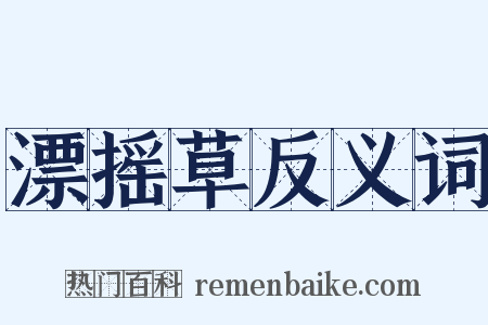 漂摇草反义词是什么意思的图片